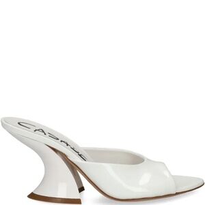 🔥NEW CASADEI White Open-Toe Trendy Funky Heels 👠NEVER WORN, Really Cool Shoes!